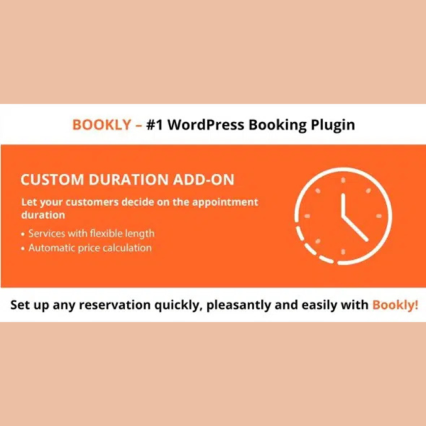 Bookly Custom Duration Add-on