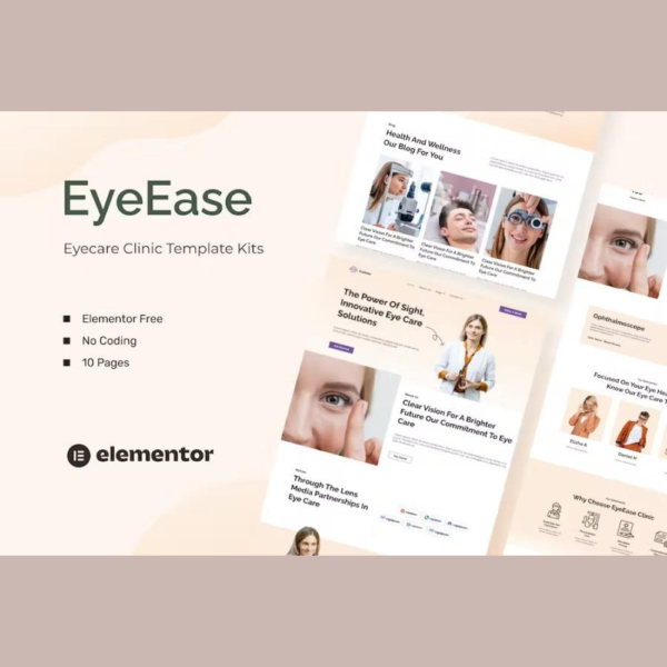 EyeEase – Eyecare Clinic Template Kits