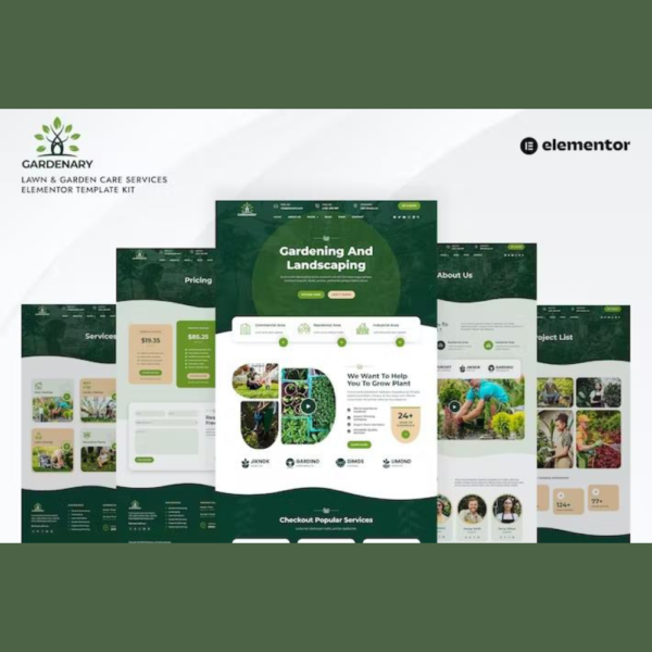 Gardenary – Lawn Garden Care Services Elementor Template Kit