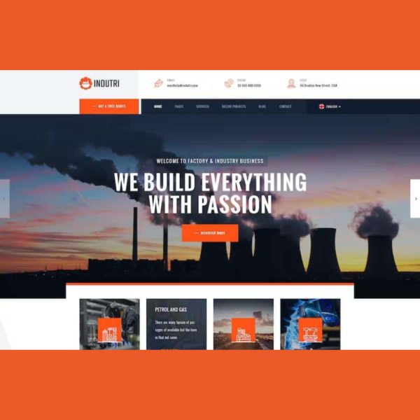 Indutri – Factory & Industrial WordPress Theme