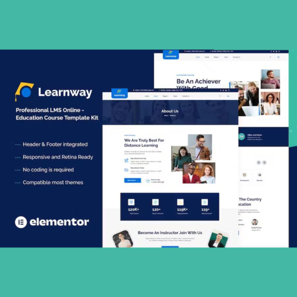 Learnway – Professional Online Education Courses Elementor Template Kit