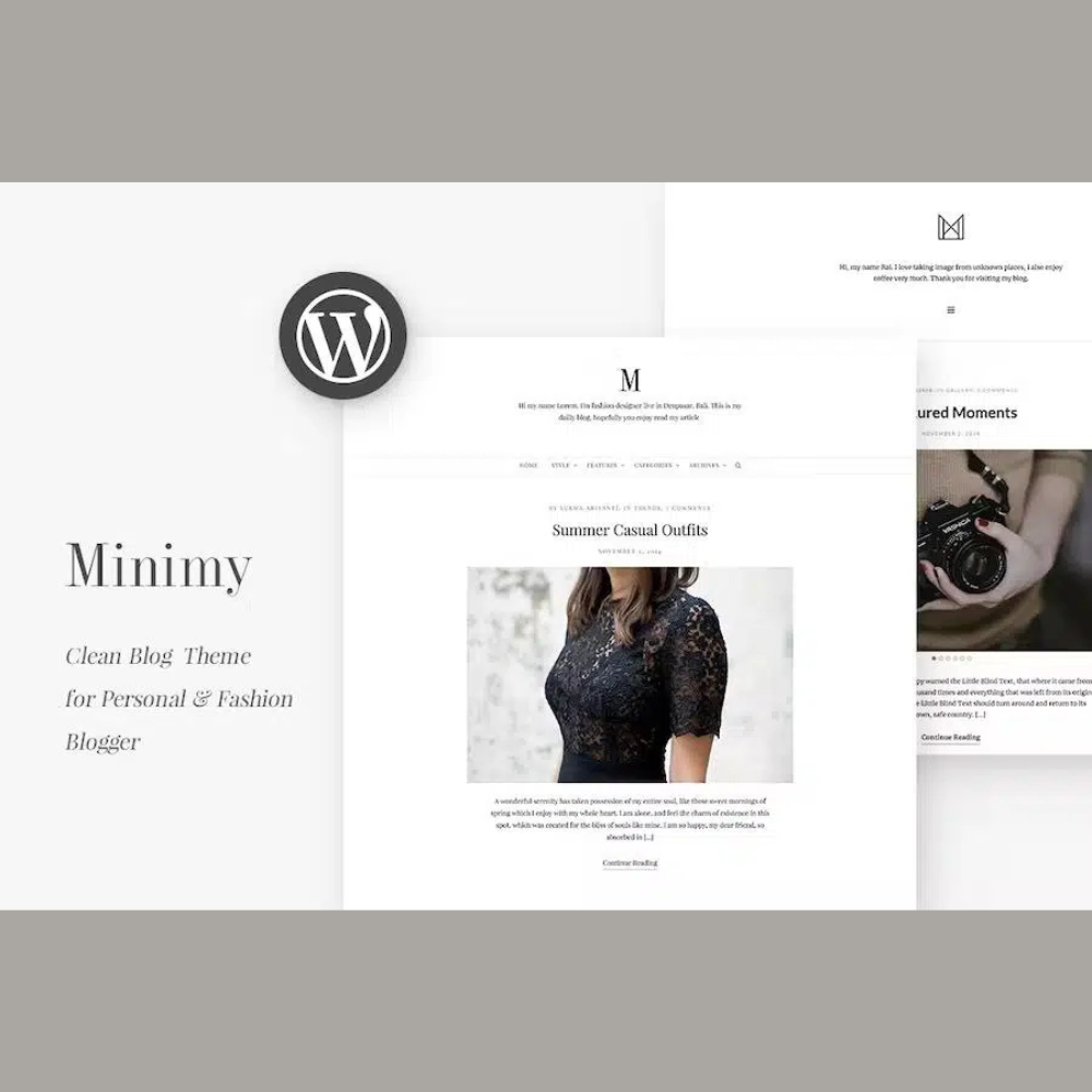 Minimy – Responsive Clean Personal & Fashion Blog Minimy – Responsive Clean Personal & Fashion Blog - Image 1