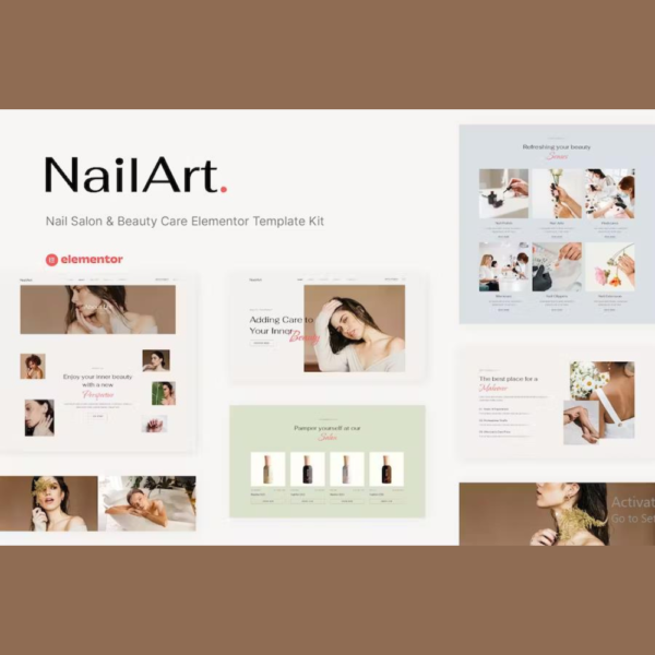 Nailart – Nail Salon & Beauty Care Elementor Template Kit