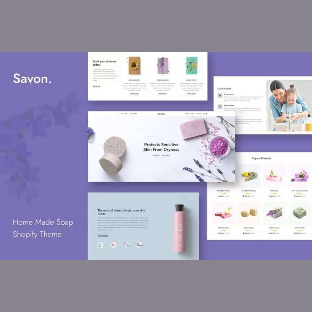 Savon – Handmade Soap, Cosmetics Beauty Shopify Theme Savon – Handmade Soap, Cosmetics Beauty Shopify Theme - Image 1