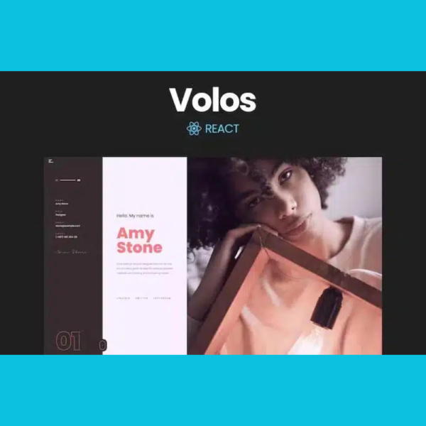 Volos – One Page Resume React Template