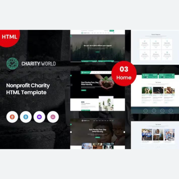 Charity World - Nonprofit HTML Template